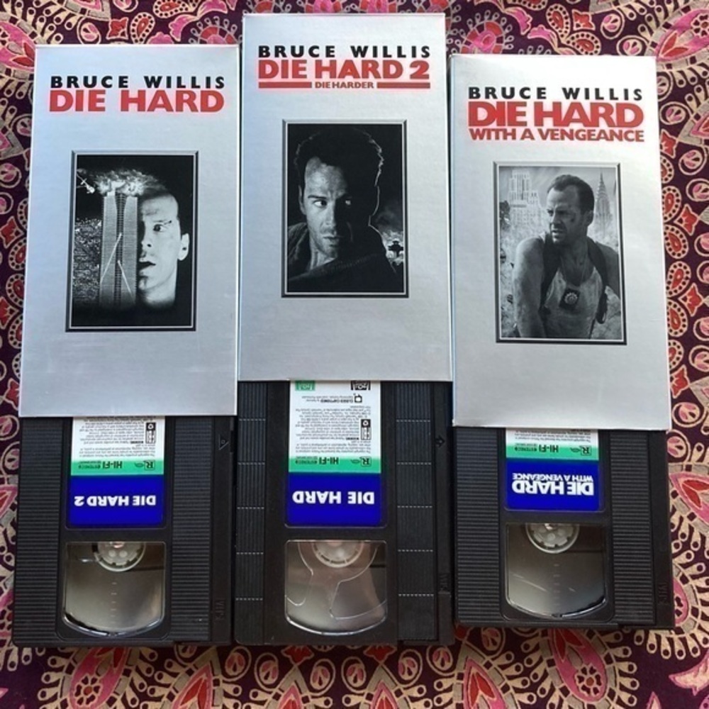 Die Hard Bruce Willis 3 VHS Tapes